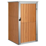 Vidaxl jardin hangar 88x89x161 cm Galvanisé en acier brun