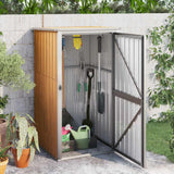 Vidaxl jardin hangar 88x89x161 cm Galvanisé en acier brun