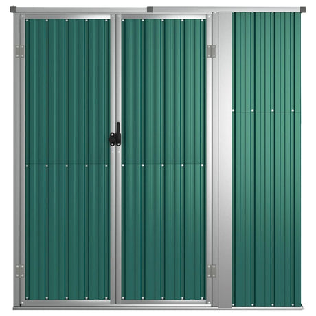 Vidaxl hangar de jardin 161x89x161 cm en acier galvanisé vert