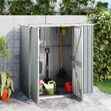 Vidaxl Garden Shed 161x89x161 cm galvanisert stålgrå