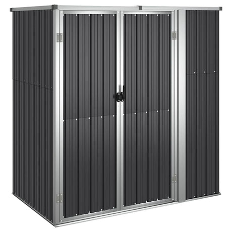 Vidaxl hangar de jardin 161x89x161 cm anthracite en acier galvanisé -colore