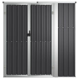 Vidaxl hangar de jardin 161x89x161 cm anthracite en acier galvanisé -colore
