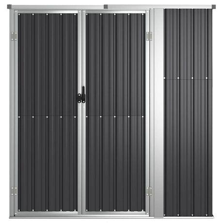 Vidaxl hangar de jardin 161x89x161 cm anthracite en acier galvanisé -colore