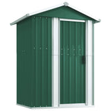 Vidaxx abri de jardin 126x97,5x177 cm acier galvanisé vert