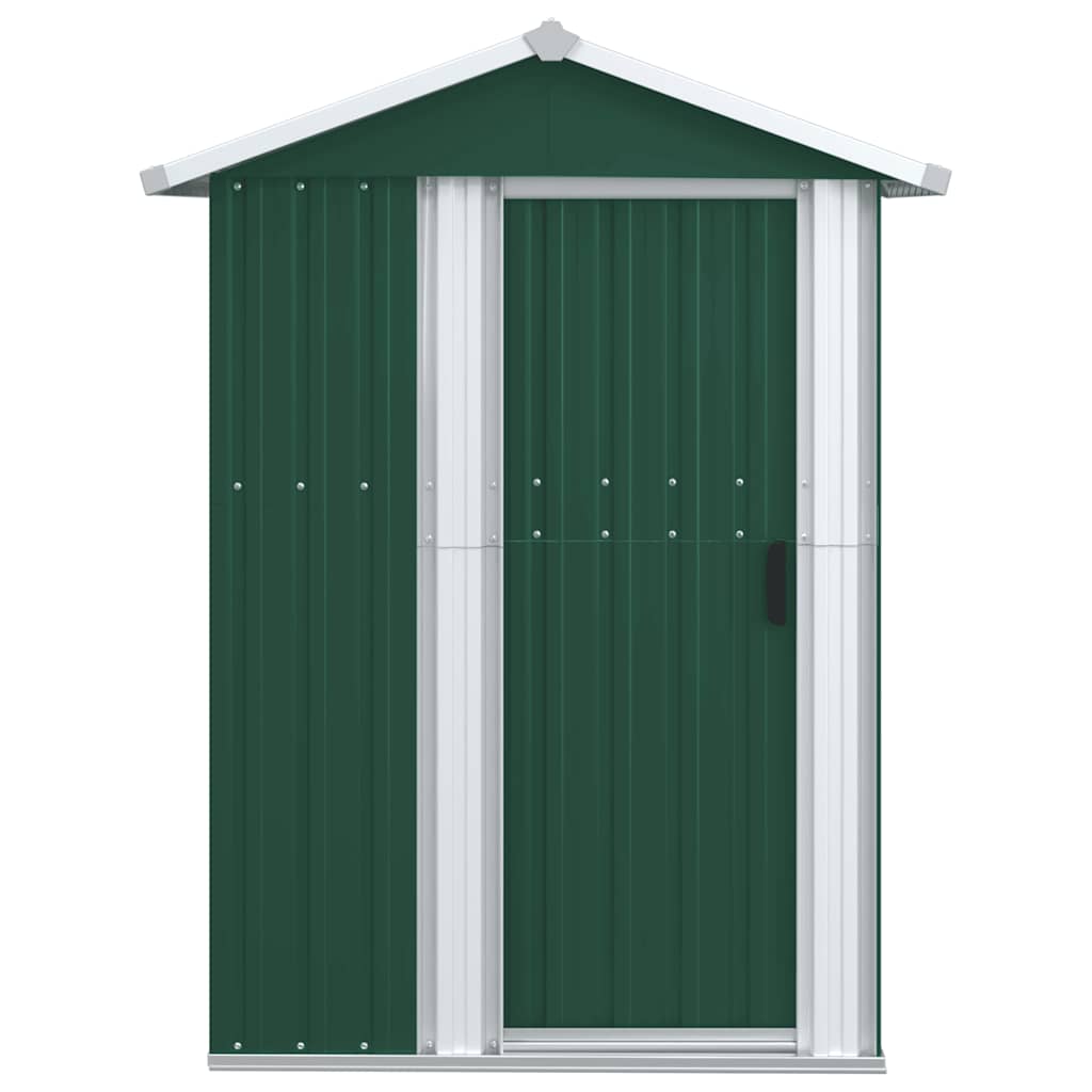 Vidaxx abri de jardin 126x97,5x177 cm acier galvanisé vert