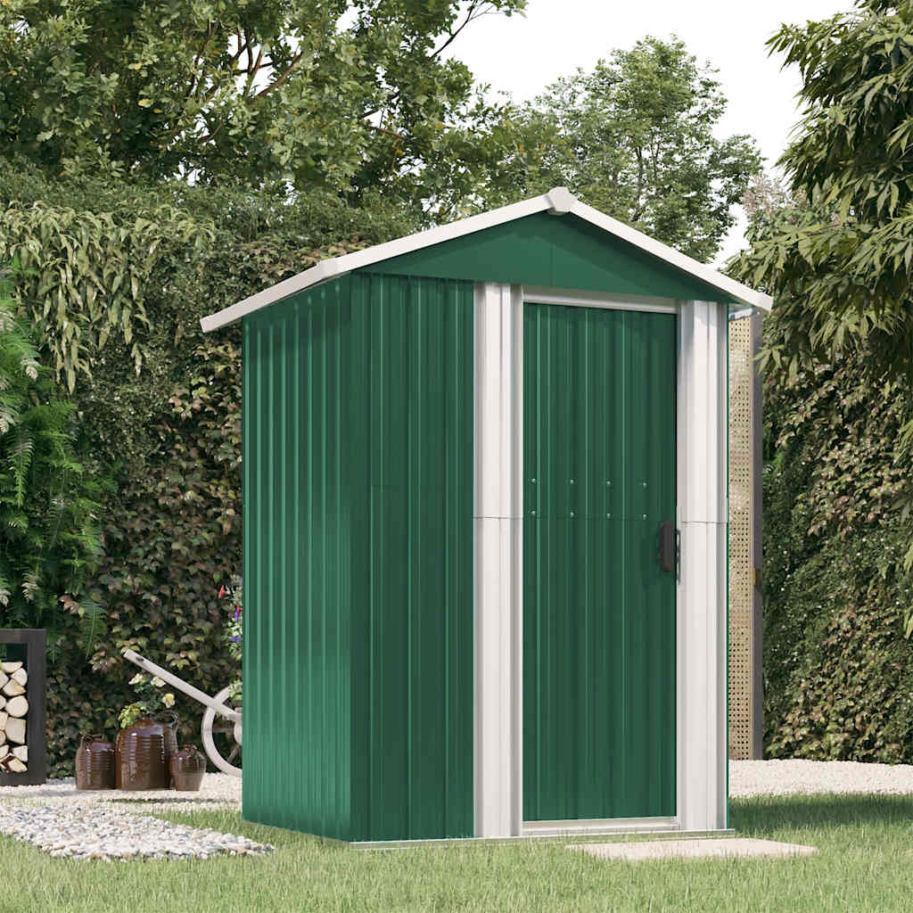 Vidaxx abri de jardin 126x97,5x177 cm acier galvanisé vert
