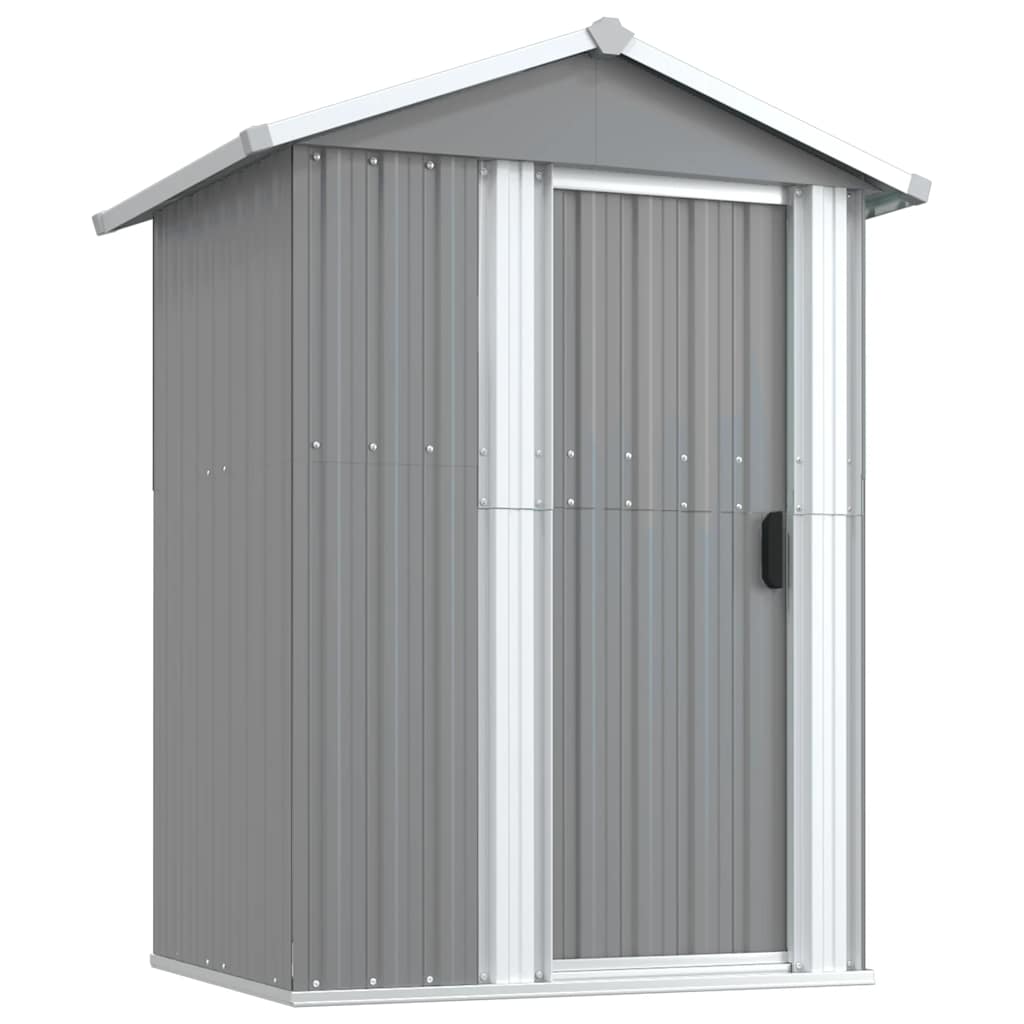 SHED JARDIN VIDAXL 126x97.5x177 cm Gray en acier galvanisé