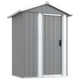 SHED JARDIN VIDAXL 126x97.5x177 cm Gray en acier galvanisé