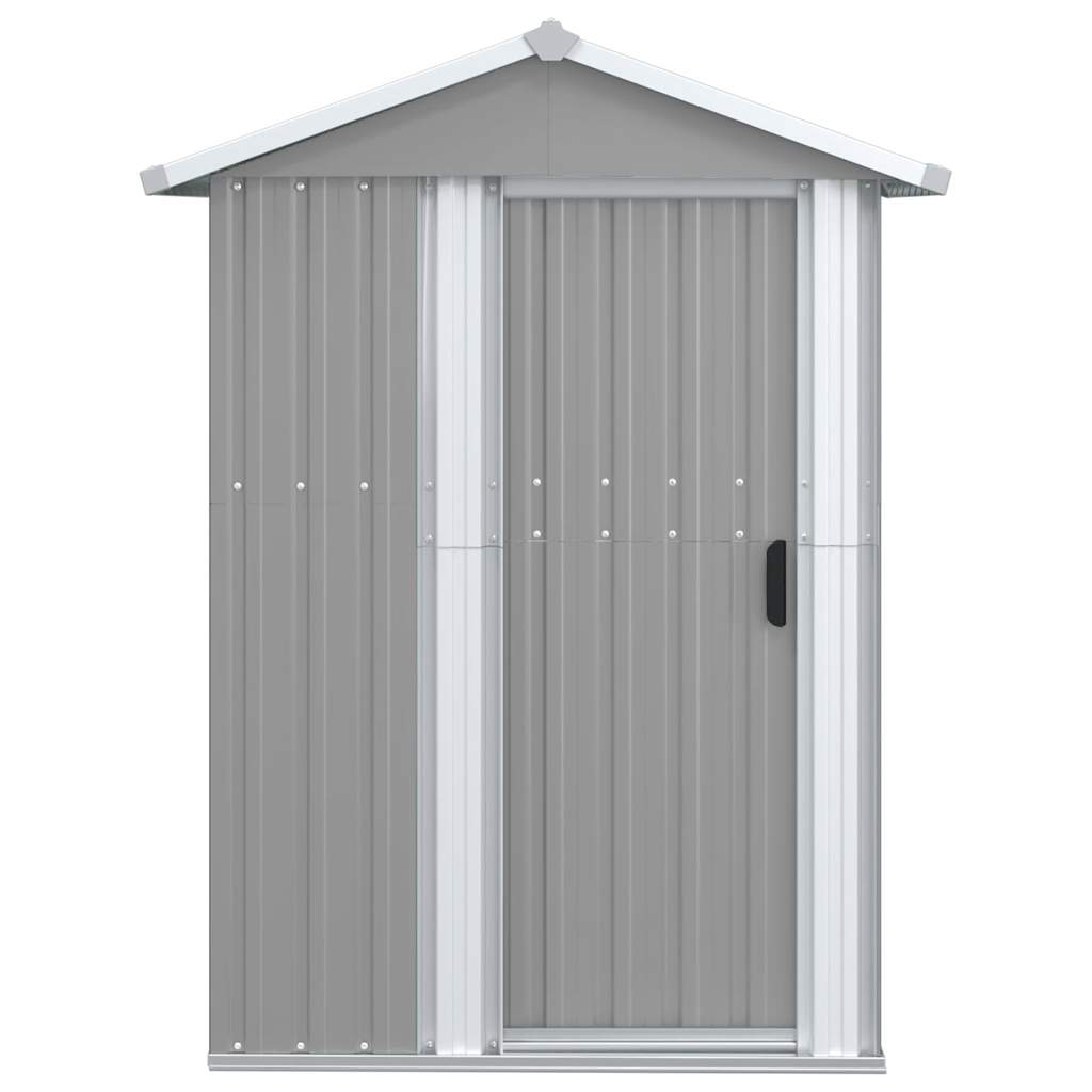SHED JARDIN VIDAXL 126x97.5x177 cm Gray en acier galvanisé