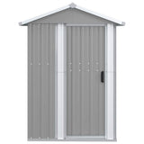 SHED JARDIN VIDAXL 126x97.5x177 cm Gray en acier galvanisé