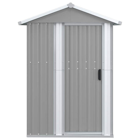SHED JARDIN VIDAXL 126x97.5x177 cm Gray en acier galvanisé