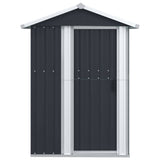 Vidaxl jardin hangar 126x97.5x177 cm couleur anthracite en acier galvanisé