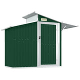 Vidaxl Garden Shed 270x130x208,5 cm verzinkter Stahlgrün