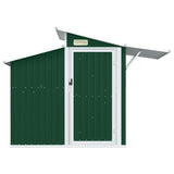 Vidaxl Garden Shed 270x130x208,5 cm verzinkter Stahlgrün