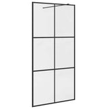Vidaxl Walk-In Walk-In Walk Murn 100x195 cm esg-glas transparent et noir