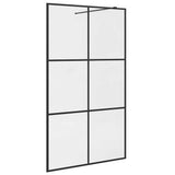 Vidaxl Walk-In Walk Walk 115x195 cm ESG-glas transparent et noir
