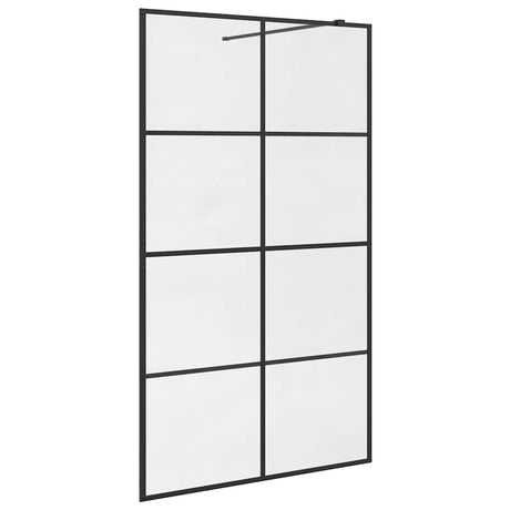 Vidaxl Walk-In Walk Walk 115x195 cm ESG-glas transparent et noir