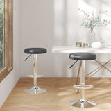 Vidaxl barstoelen 2 st kunstleer zwart