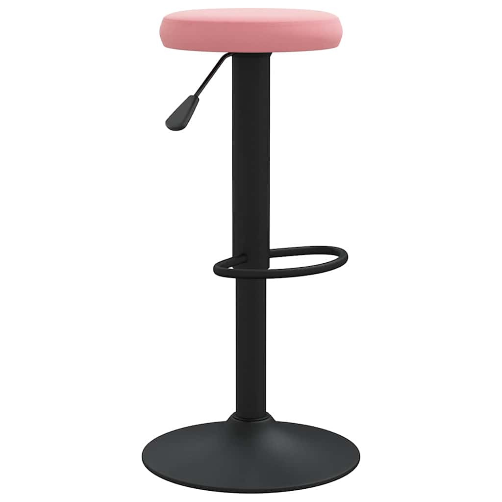 Vidaxl barkrukken 2 st fluweel roze