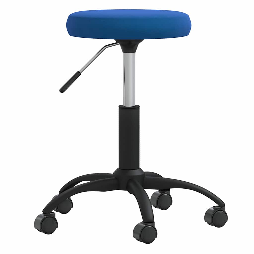 Vidaxl kantoorstoel draaibaar fluweel blauw