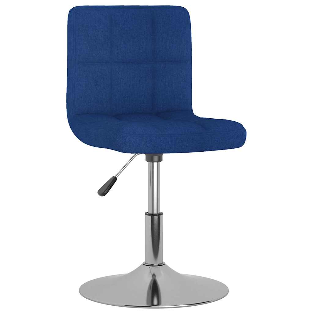 Vidaxl barkruk draaibaar stof blauw