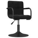 Vidaxl eetkamerstoelen draaibaar 2 st fluweel zwart