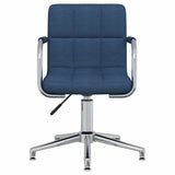 Vidaxl kantoorstoel draaibaar stof blauw