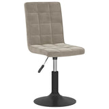 Vidaxl eetkamerstoelen draaibaar 2 st fluweel lichtgrijs