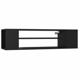 Vidaxl tv-hangmeubel 100x30x26,5 cm bewerkt hout zwart