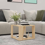 Vidaxl salontafel 40x40x30 cm bewerkt hout sonoma eikenkleurig