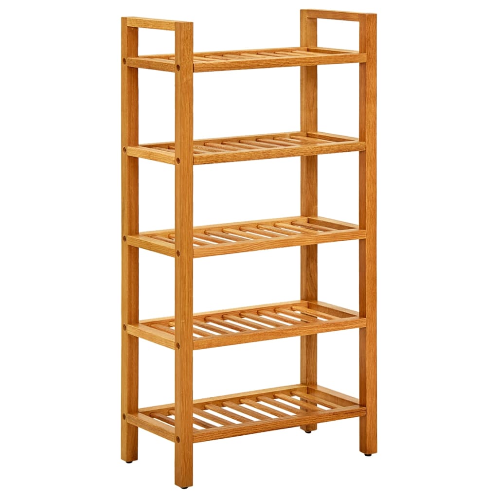 Vidaxl shoe rack with 5 shelves 50x27x100 cm solid oak