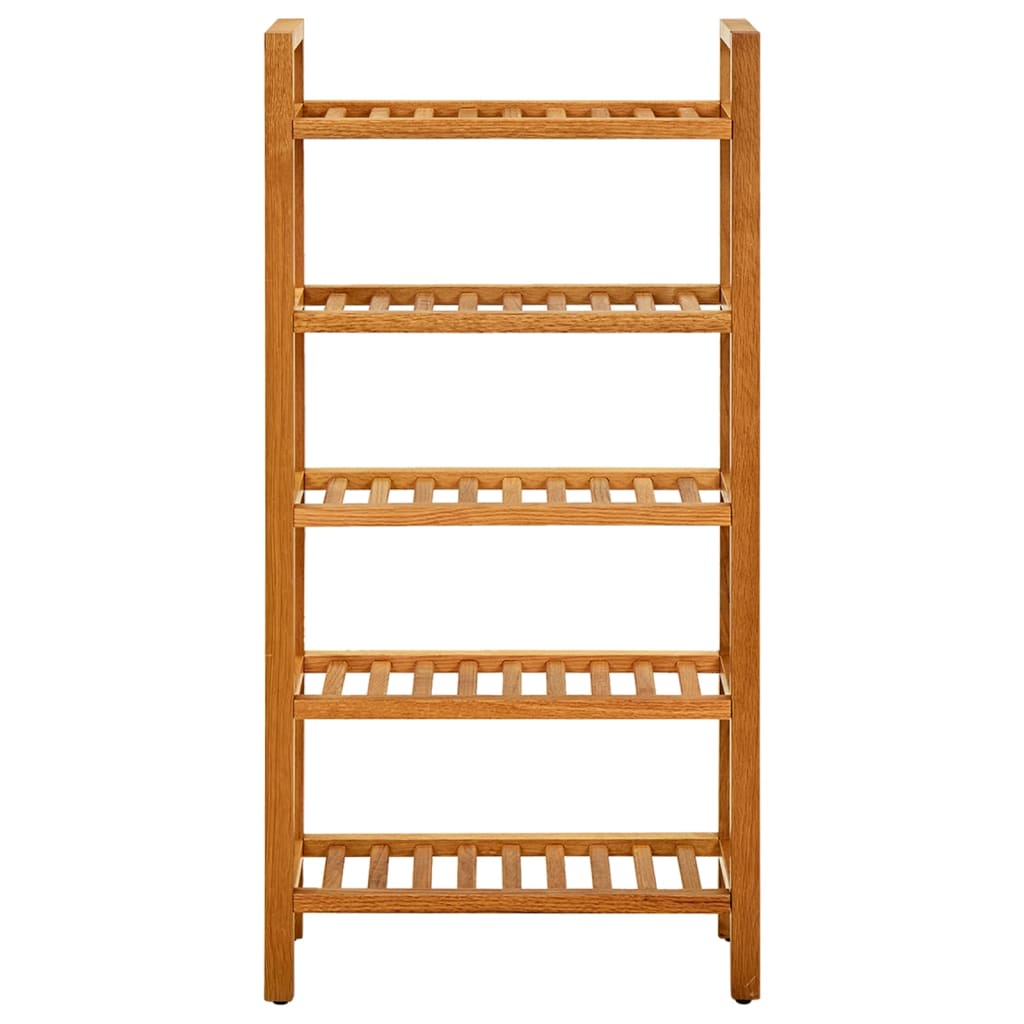 Vidaxl shoe rack with 5 shelves 50x27x100 cm solid oak