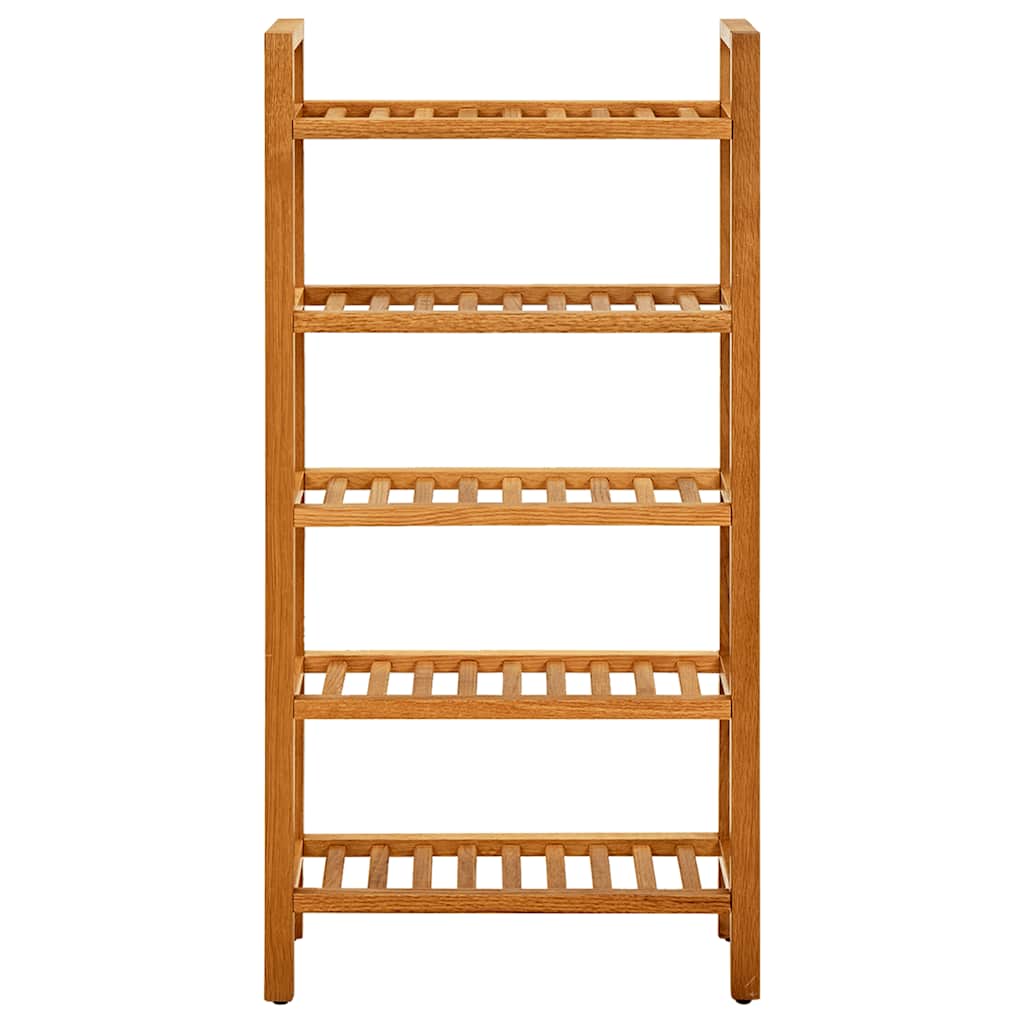 Rack de chaussures Vidaxl avec 5 étagères 50x27x100 cm en chêne solide