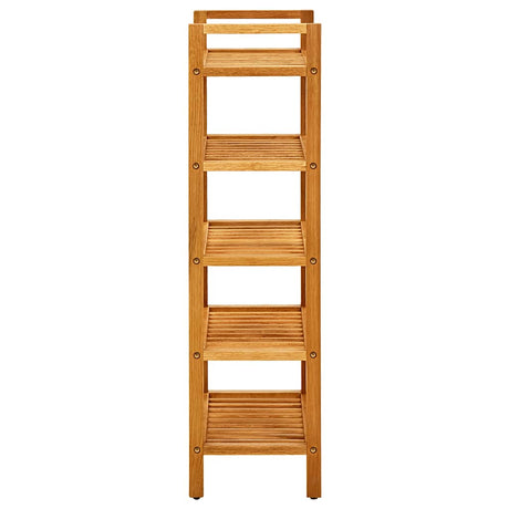 Rack de chaussures Vidaxl avec 5 étagères 50x27x100 cm en chêne solide