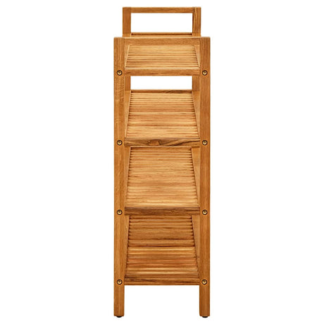 Rack de chaussures Vidaxl avec 4 étagères 100x27x80 cm Chêne solide