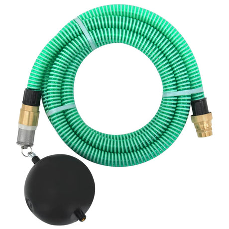 Vidaxl Sucking tuyau avec accouplements en laiton 1.1 '' 4 M PVC vert