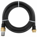 Vidaxl Sucking tuyau avec accouplements en laiton 1.1 '' 20 m PVC noir