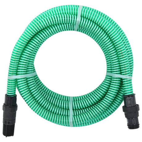 Vidaxl Sucking tuyau avec couplages en PVC 1.1 '' 4 M PVC vert
