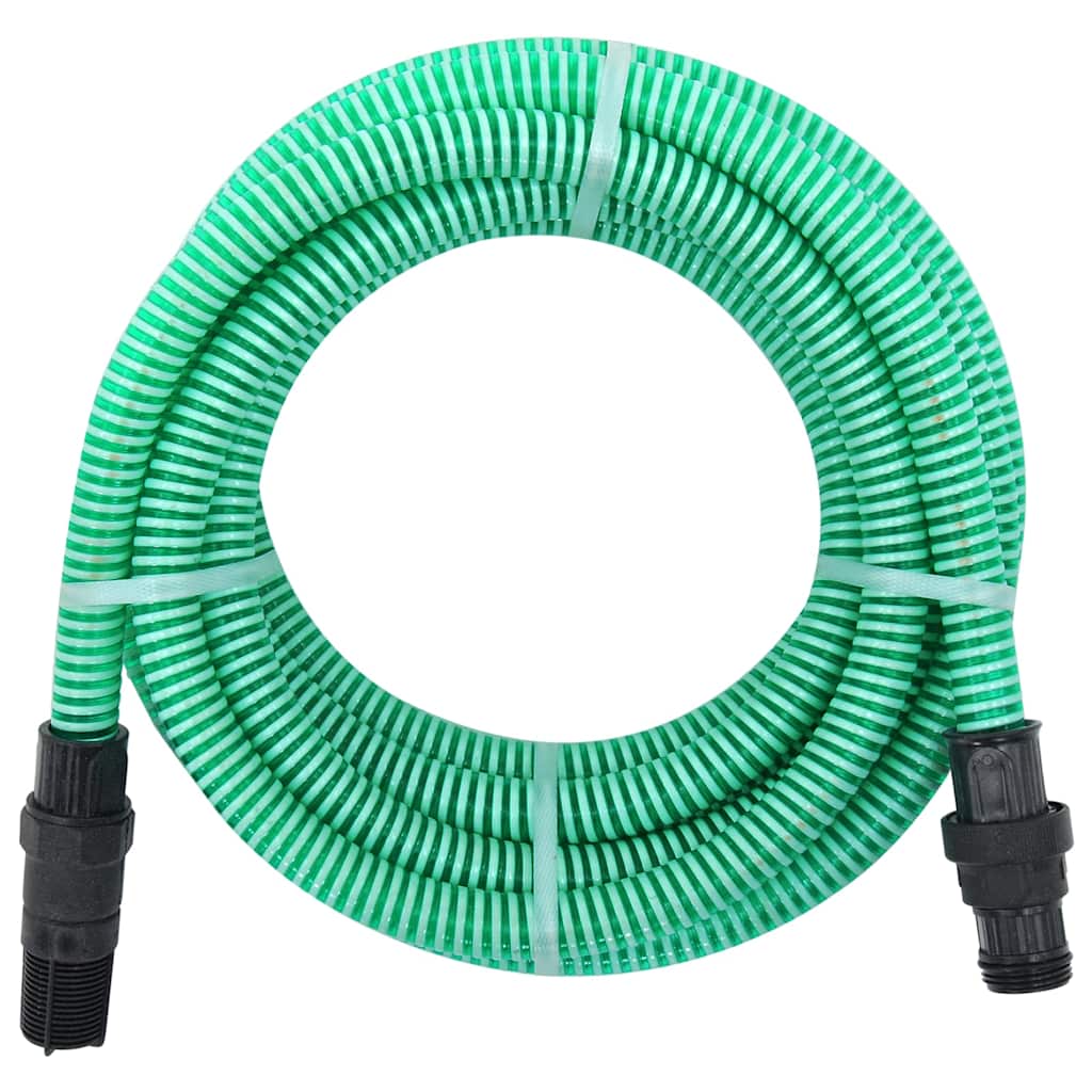 Vidaxl Sucking tuyau avec couplages en PVC 1.1 '' 4 M PVC vert