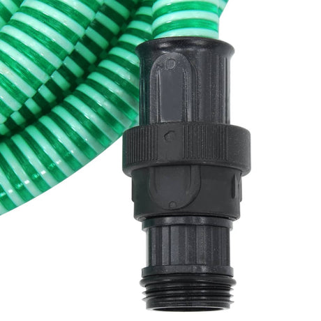 Vidaxl Sucking tuyau avec couplages en PVC 1.1 '' 4 M PVC vert