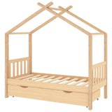 Vidaxl kinderbedframe met lade massief grenenhout 80x160 cm