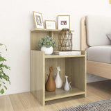 Vidaxl nachtkastjes 2 st 40x35x60 cm bewerkt hout sonoma eikenkleurig