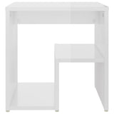Vidaxl nachtkastje 40x30x40 cm bewerkt hout hoogglans wit