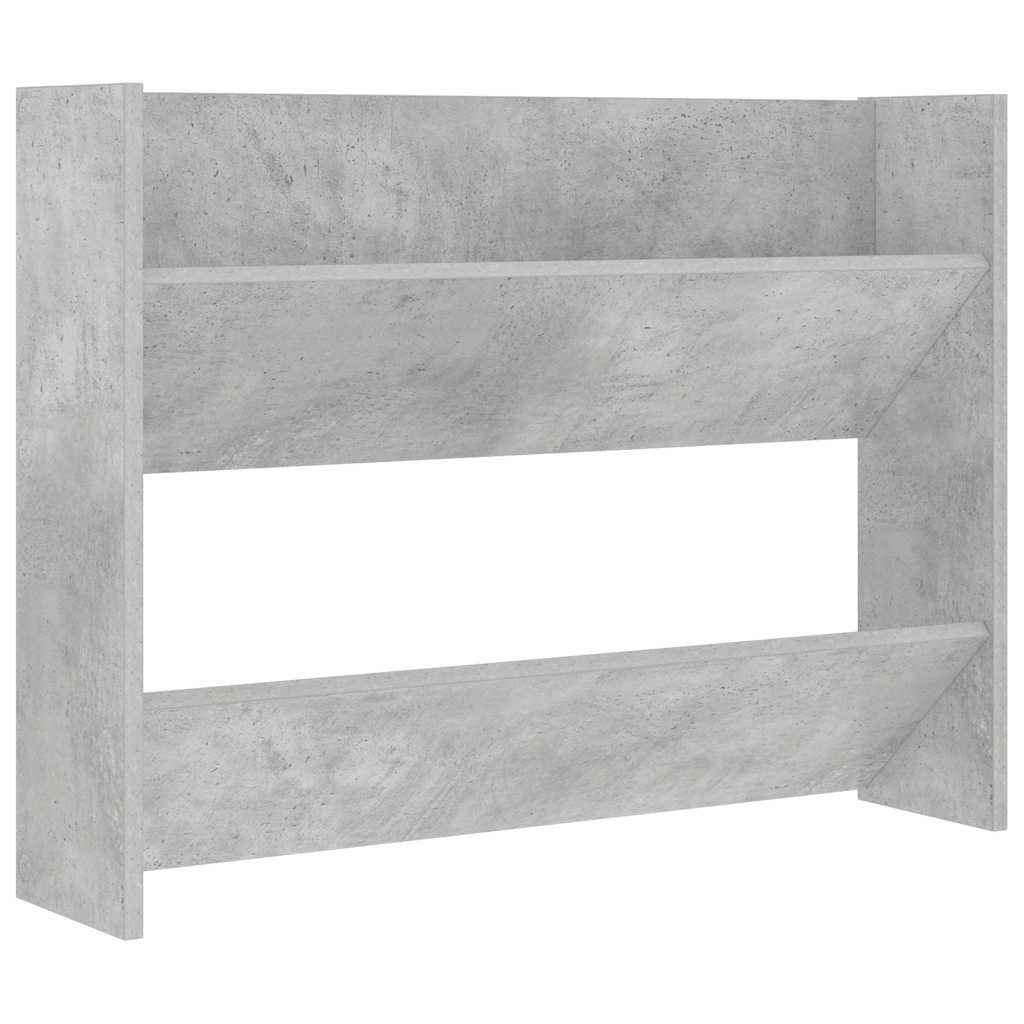 Vidaxl Wall Shoe Cabinet 80x18x60 cm Prix en béton en bois édité