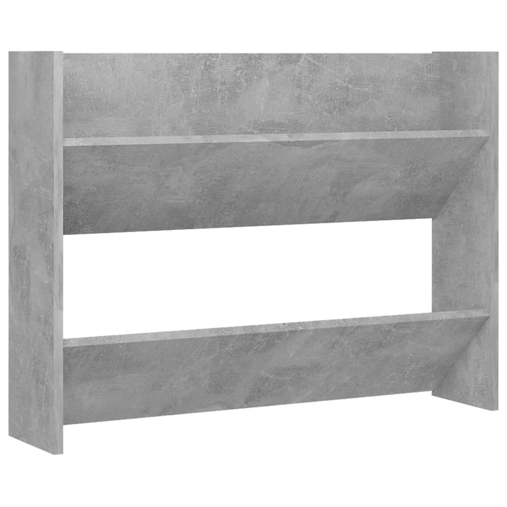 Gabinete de zapatos de pared Vidaxl 80x18x60 cm Precio de concreto de madera editado