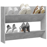 Gabinete de zapatos de pared Vidaxl 80x18x60 cm Precio de concreto de madera editado