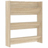Armoire à chaussures murales vidaxl 80x18x90 cm en bois de chêne sonoma en bois sonoma