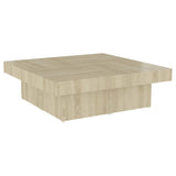 Vidaxl salontafel 90x90x28 cm bewerkt hout sonoma eikenkleurig