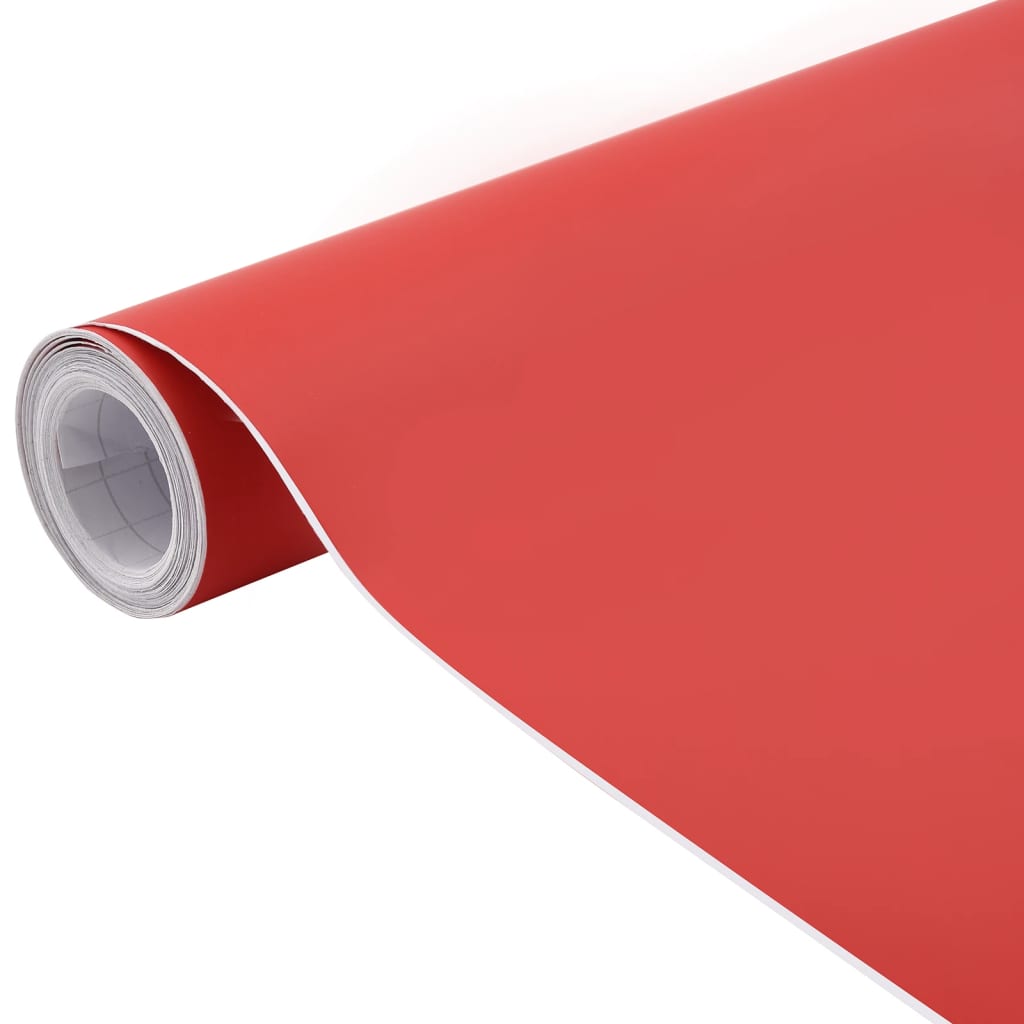 Vidaxl 2 st Autofolie 100x150 cm + 50x150 cm rojo mate