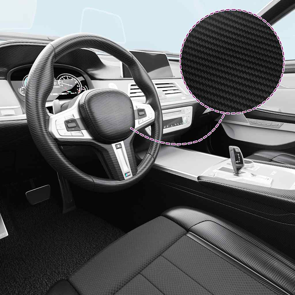 Vidaxx film de voiture 3d 100x150 cm noir